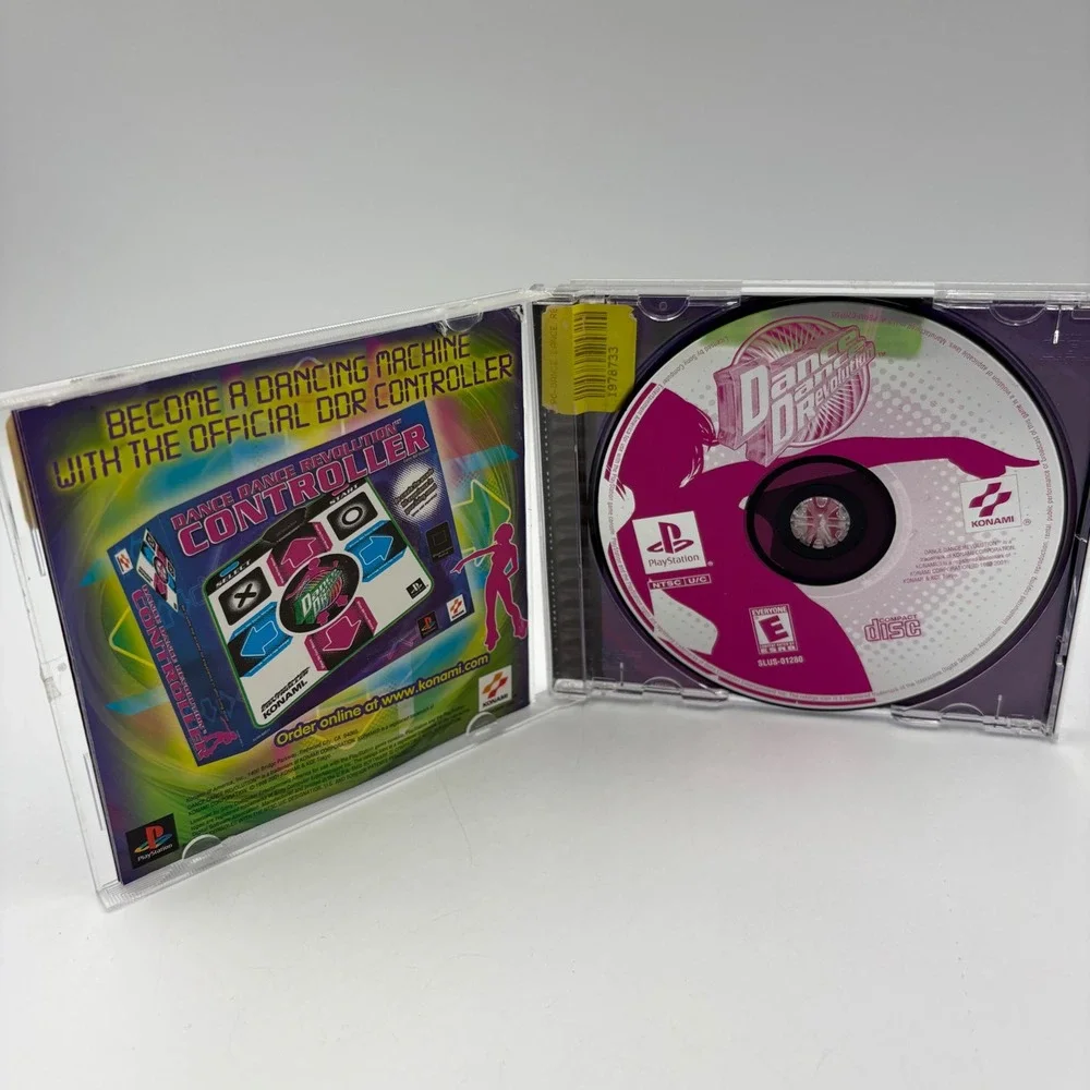 Konami Dance Dance‎ Revolution PlayStation 1 PS1 Pink Good SLUS-01280